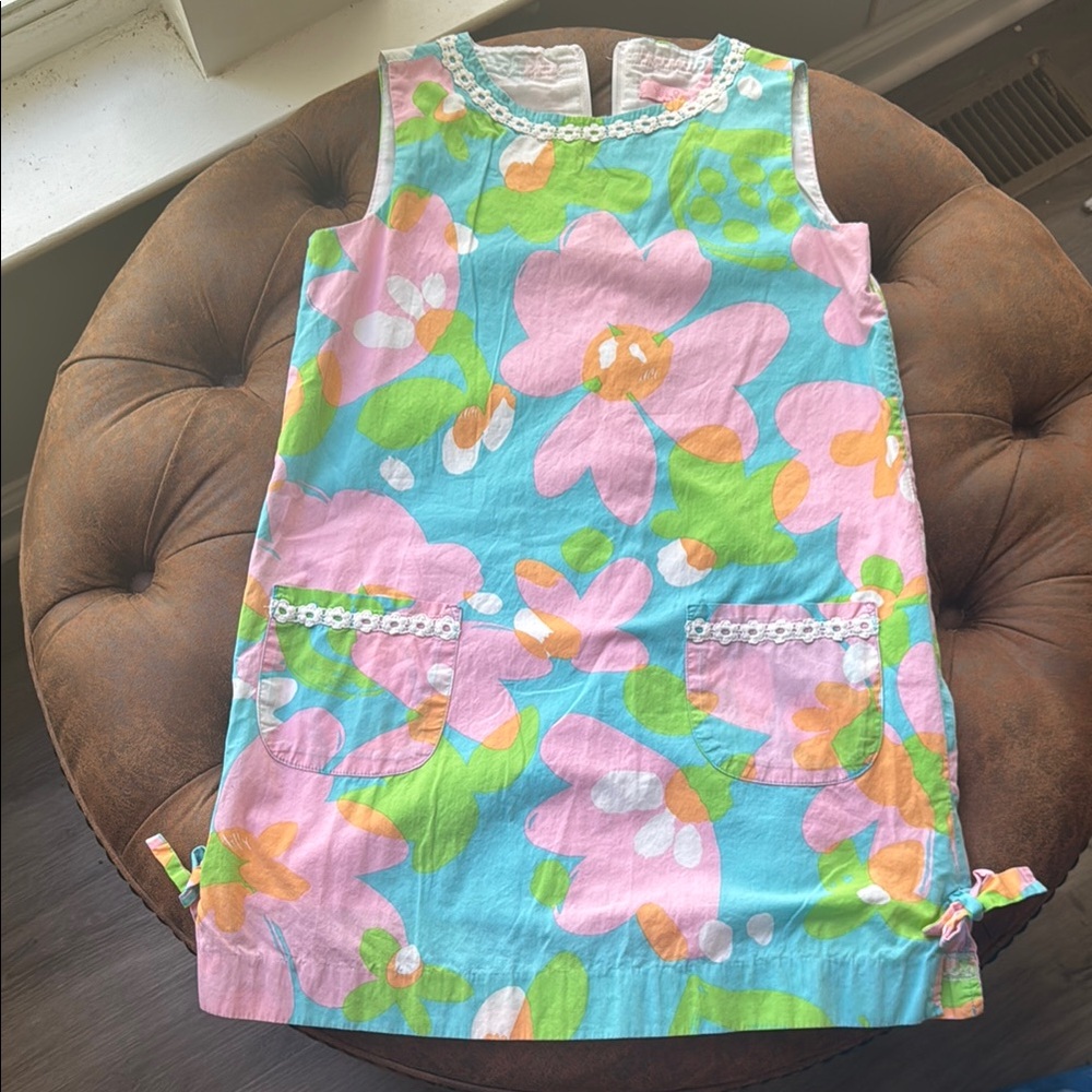Lily Pulitzer Floral Sleeveless Dress with Pockets